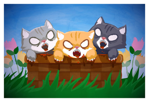 Zombie Kittens (13x19)