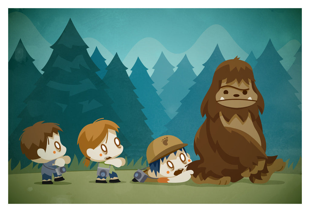 Big Foot and the Zombies (13x19)
