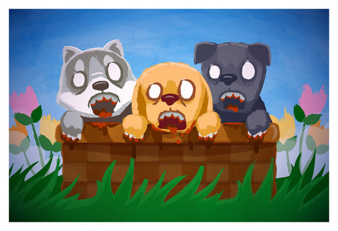 Zombie Puppies (13x19)