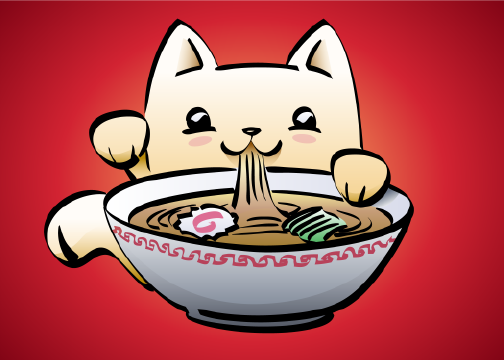 Cat Ramen (5x7)