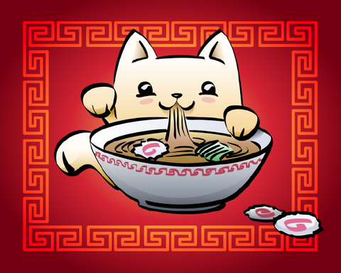 Cat Ramen (8x10)