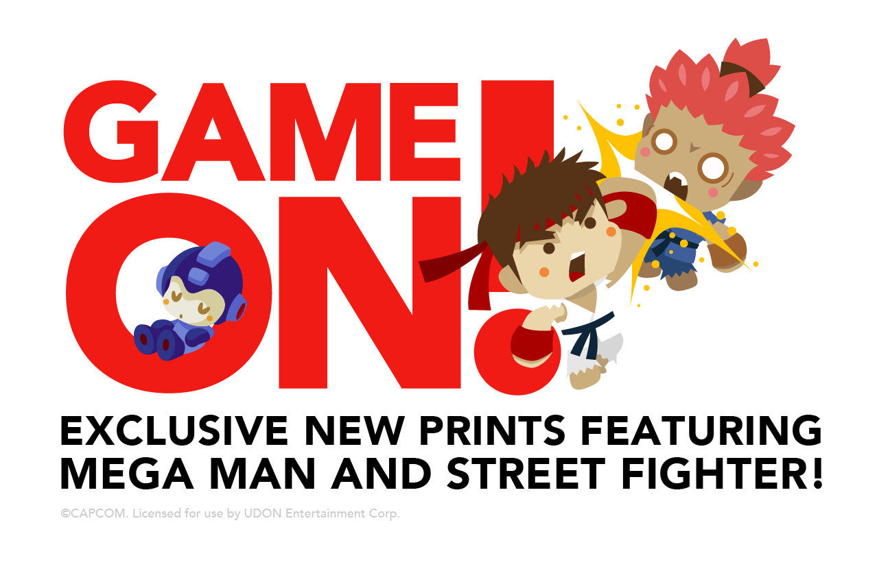 Exclusive new prints featuring Mega Man and Street Fighter!